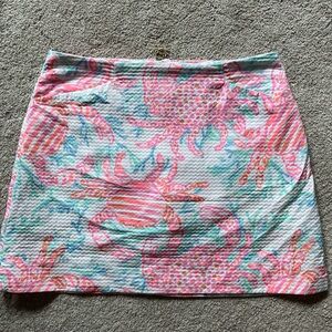 Lilly Pulitzer Marigold Crab Skort